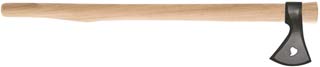 Large Heart Tomahawk,
4" cutting edge, 4140 alloy steel,
22" tapered hickory handle,
made in the U.S.A.
